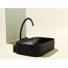 Умывальник чаша Ceramica Nova накладная прямоугольная (цвет Черный Матовый) Element 605*380*122мм, Выбрать цвет: Черный, изображение 5