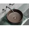 Умывальник чаша Ceramica Nova накладная круглая (цвет Темно-Коричневый Матовый) 360*360*115мм, Выбрать цвет: Коричневый, изображение 4