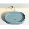 Умывальник чаша Ceramica Nova накладная овальная (цвет Зеленый Матовый) Element 608*385*122мм, Выбрать цвет: Зеленый, изображение 5