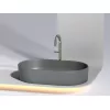 Умывальник чаша Ceramica Nova накладная овальная (цвет Темный Антрацит Матовый) Element 608*385*122мм, Выбрать цвет: Темно-серый, изображение 5