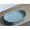 Умывальник чаша Ceramica Nova накладная овальная (цвет Голубой Матовый) Element 608*385*122мм, Выбрать цвет: Голубой, изображение 6