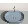 Умывальник чаша Ceramica Nova накладная овальная (цвет Серо-Голубой Матовый) Element 608*385*122мм, Выбрать цвет: Серо-голубой, изображение 5