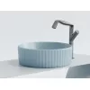 Умывальник чаша Ceramica Nova накладная круглая (цвет Голубой Матовый) Element 360*360*115мм, Выбрать цвет: Голубой, изображение 5