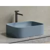 Умывальник чаша Ceramica Nova накладная прямоугольная (цвет Серо-Голубой Матовый) Element 505*380*150мм, Выбрать цвет: Серо-голубой, изображение 6