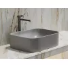 Умывальник чаша Ceramica Nova накладная прямоугольная (цвет Серый Матовый) Element 505*380*150мм, Выбрать цвет: Серый, изображение 6