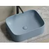 Умывальник чаша Ceramica Nova накладная прямоугольная (цвет Серо-Голубой Матовый) Element 505*380*150мм, Выбрать цвет: Серо-голубой, изображение 7