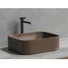 Умывальник чаша Ceramica Nova накладная прямоугольная (цвет Темно-Коричневый Матовый) Element 505*380*150мм, Выбрать цвет: Коричневый, изображение 7