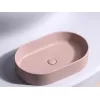 Умывальник чаша Ceramica Nova  накладная овальная (цвет Розовый Матовый) Element 608*385*122мм, Выбрать цвет: Розовый, изображение 7