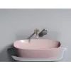 Умывальник чаша Ceramica Nova накладная овальная (цвет Розовый Матовый) Element 600*380*138мм, Выбрать цвет: Розовый, изображение 7