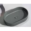 Умывальник чаша Ceramica Nova накладная овальная (цвет Темный Антрацит Матовый) Element 608*385*122мм, Выбрать цвет: Темно-серый, изображение 7