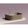 Умывальник чаша Ceramica Nova  накладная прямоугольная (цвет Капучино Матовый) Element 505*380*150мм, Выбрать цвет: Капучино, изображение 7