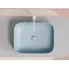 Умывальник чаша Ceramica Nova накладная прямоугольная (цвет Голубой Матовый) Element 505*380*150мм, Выбрать цвет: Голубой, изображение 7