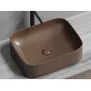 Умывальник чаша Ceramica Nova накладная прямоугольная (цвет Темно-Коричневый Матовый) Element 505*380*150мм, Выбрать цвет: Коричневый, изображение 8