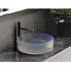 Умывальник чаша Ceramica Nova накладная круглая (цвет неон) Cristal 360*360*112мм, Выбрать цвет: Неон, изображение 8