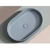 Умывальник чаша Ceramica Nova накладная овальная (цвет Серо-Голубой Матовый) Element 608*385*122мм, Выбрать цвет: Серо-голубой, изображение 8