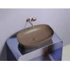 Санфаянс: Умывальник чаша Ceramica Nova накладная овальная (цвет Темно-Коричневый Матовый) 600*380*138мм 1 в магазине Акватория