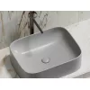 Умывальник чаша Ceramica Nova накладная прямоугольная (цвет Серый Матовый) Element 505*380*150мм, Выбрать цвет: Серый, изображение 8