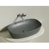 Умывальник чаша Ceramica Nova накладная овальная (цвет Антрацит Матовый) Element 600*380*138мм, Выбрать цвет: Антрацит матовый, изображение 8