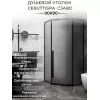 Душевой угол  C3ABD  Ceruttispa без поддона (90x90x195), Цвет стекла: рифленое, Цвет профиля: Черный, Выбрать размер: 90х90, изображение 2