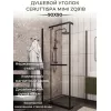 Душевой угол  MIMI ZQ91B  Ceruttispa без поддона (90x90x195), Цвет профиля: Черный, Выбрать размер: 90х90, изображение 4