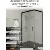 Душевой угол  VITO110B-L/R  Ceruttispa без поддона (80x110x195), Цвет профиля: Черный, Выбрать размер: 110х80, Ориентация: левая, изображение 4