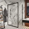 Душевой угол  GLORIA120B Ceruttispa без поддона (80x120x195), Цвет профиля: Черный, Выбрать размер: 80х120, изображение 2