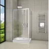 Душевой угол  GLORIA120  Ceruttispa без поддона (80x120x195), Цвет профиля: Хром, Выбрать размер: 80х120, изображение 5