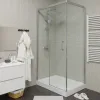 Душевой угол  VITO110-L/R Ceruttispa без поддона (80x110x195), Цвет профиля: Хром, Выбрать размер: 110х80, Ориентация: левая, изображение 3