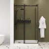 Душевой угол  CEZA'S120B  Ceruttispa без поддона (90x120x195), Цвет профиля: Черный, Выбрать размер: 120x90, изображение 3
