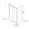 Душевой угол  MARBELLA 120 L/R  Ceruttispa без поддона (80x120x190), Цвет профиля: Хром, Выбрать размер: 120х80, Ориентация: левая, изображение 8