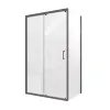 Душевой угол  GLORIA120B Ceruttispa без поддона (80x120x195), Цвет профиля: Черный, Выбрать размер: 80х120, изображение 4