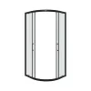 Душевое ограждение Ceruttispa  VIVA90B/100B  без поддона (90x90/100х100), Цвет профиля: Черный, Выбрать размер: 90х90, изображение 3