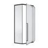 Душевой угол  C3ABD  Ceruttispa без поддона (90x90x195), Цвет стекла: рифленое, Цвет профиля: Черный, Выбрать размер: 90х90, изображение 7