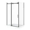 Душевой угол  CEZA'S120B  Ceruttispa без поддона (90x120x195), Цвет профиля: Черный, Выбрать размер: 120x90, изображение 7