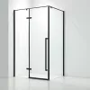 Душевой угол C1A  Ceruttispa без поддона (120x90x195), Цвет профиля: Черный, Выбрать размер: 120х90, изображение 5