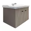 Мебель для ванной: COMFORTY. Тумба-умывальник "Кремона-80" латте с раковиной COMFORTY 50180 1 в магазине Акватория