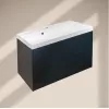 Тумба подвесная ACWEN МОДЕРН 100 черный матовый, с раковиной Слим 100, Выбрать цвет: Чёрный, Выбрать размер: 100, изображение 5