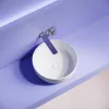 Санфаянс: Раковина накладная CERAMICANOVA Taycan, круглая, 375x375x140, белая матовая 1 в магазине Акватория