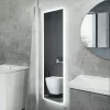 Вертикальное ростовое зеркало для ванной Comforty Люпин 440x1580 LED-подсветка, бесконтактный сенсор, изображение 2