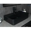 Накладная черная матовая раковина для ванной Gid Bm1344, Выбрать цвет: Черный матовый, изображение 5