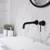 Смеситель для раковины скрытого монтажа ACWEN 6605B черный, Выбрать цвет: Черный, изображение 11