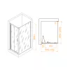 Душевой уголок RGW PA-142 (PA-21+Z-050-5) прозрачное/хром, Цвет стекла: прозрачное, Цвет профиля: Хром, Выбрать размер: 900x1000, изображение 12
