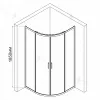 Душевой уголок RGW CL-53 прозрачное/хром, Цвет стекла: прозрачное, Цвет профиля: Хром, Выбрать размер: 900x900, изображение 3
