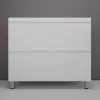 Мебель для ванной: Тумба напольная Style line  "Манхэттен 100/80/70/60" ЭМАЛЬ с раковиной ASTI, 2 ящика, PLUS, белый матовый 1 в магазине Акватория