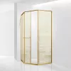 Душевой уголок RGW SV-82Gb "L/R" золото, Цвет стекла: Золотая вуаль, Цвет профиля: Золото, Выбрать размер: 900x900, Ориентация: левый сдвиг, изображение 3