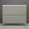 Мебель для ванной: Тумба напольная Style line "Манхэттен 100/80/70/60" ЭМАЛЬ с  раковиной ASTI , 2 ящика ,PLUS ,олива 1 в магазине Акватория
