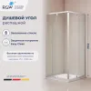 Душевой уголок RGW PA-38 прозрачное/хром, Цвет стекла: прозрачное, Цвет профиля: Хром, Выбрать размер: 900x900
