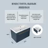 Тумба подвесная ACWEN МИРА 70/80/90 с раковиной Слим , темно-синий матовый, Выбрать размер: 80, Комплектация: с раковиной Слим 80, изображение 2
