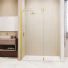 Душевая перегородка RGW WA-051Gb (WA-010Gb + Z-071Gb), Цвет стекла: прозрачное, Цвет профиля (вариация): Золото, Выбрать размер: 90, изображение 2