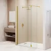 Душевая перегородка RGW WA-050Gb (WA-002Gb + Z-070Gb), Цвет стекла: прозрачное, Цвет профиля (вариация): Золото, Выбрать размер: 80, изображение 4